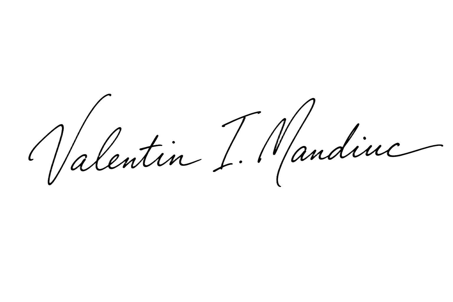 Firma de Valentin I. Mandiuc